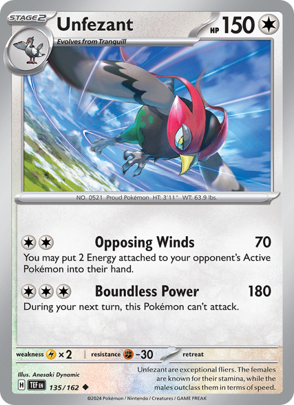 Unfezant - Pokémon TCG Card