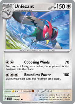 Unfezant - pokemon TCG Card