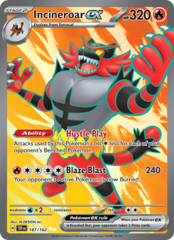 Incineroar ex - pokemon TCG Card