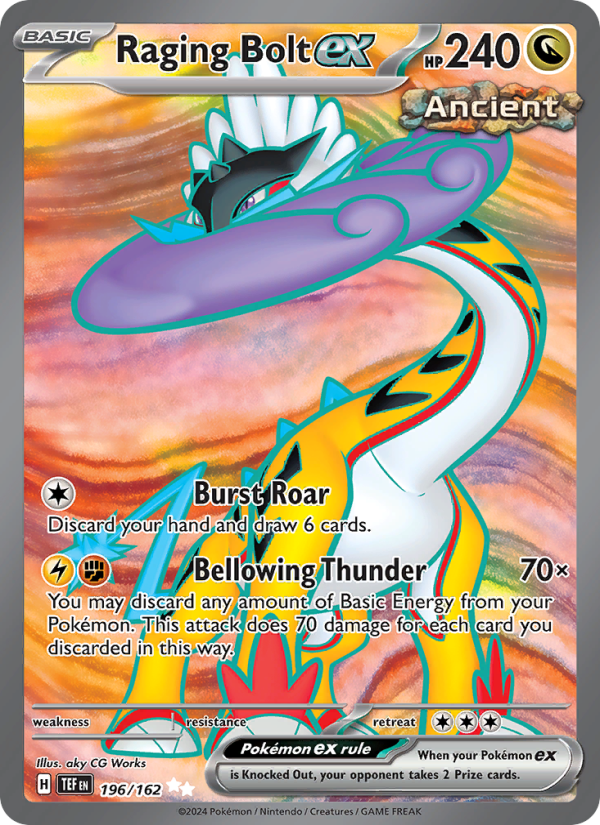 Raging Bolt ex - Pokémon TCG Card