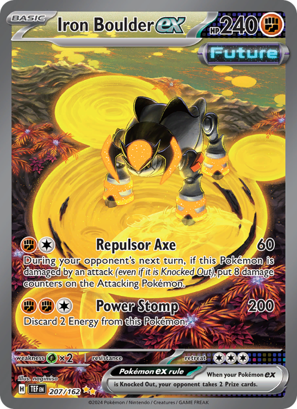 Iron Boulder ex - Pokémon TCG Card