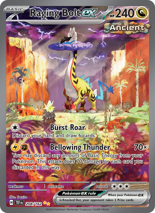 Raging Bolt ex - Pokémon TCG Card
