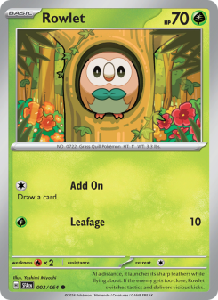 Rowlet - pokemon TCG Card