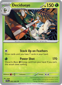 Decidueye - pokemon TCG Card