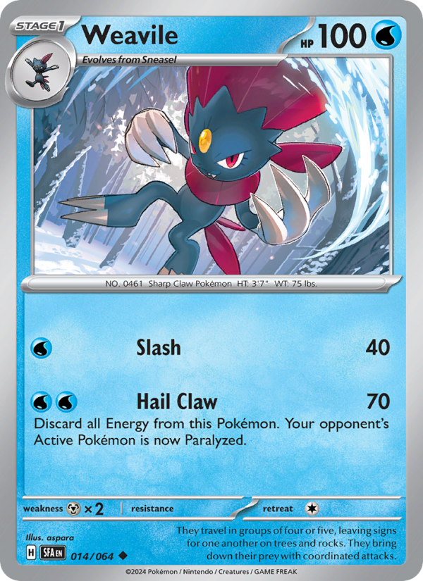 Weavile - Pokémon TCG Card