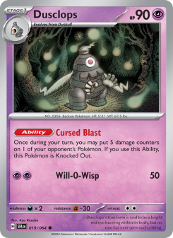 Dusclops - pokemon TCG Card