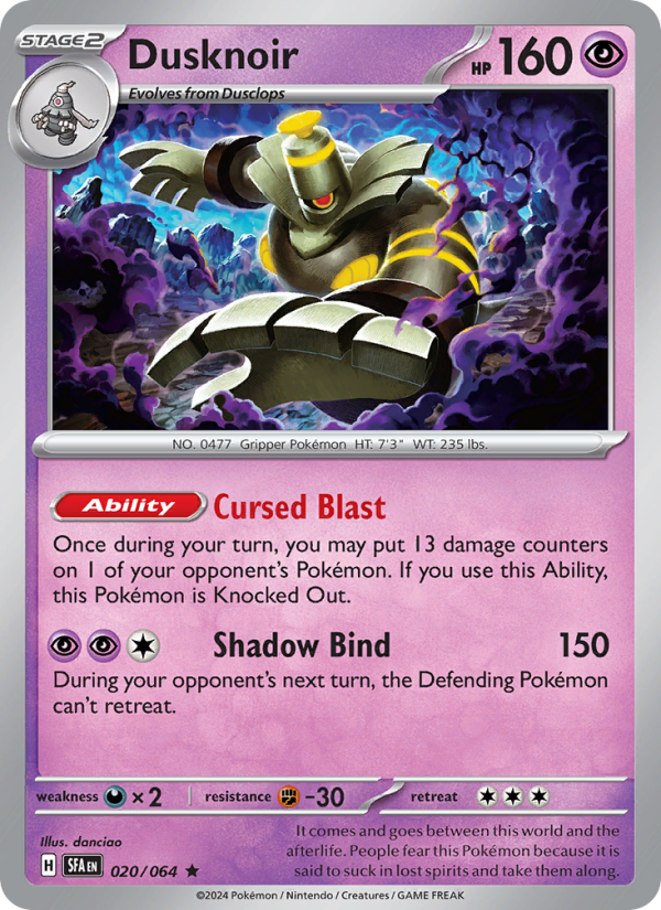 Dusknoir - Pokémon TCG Card