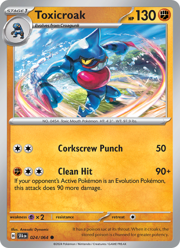 Toxicroak - Pokémon TCG Card