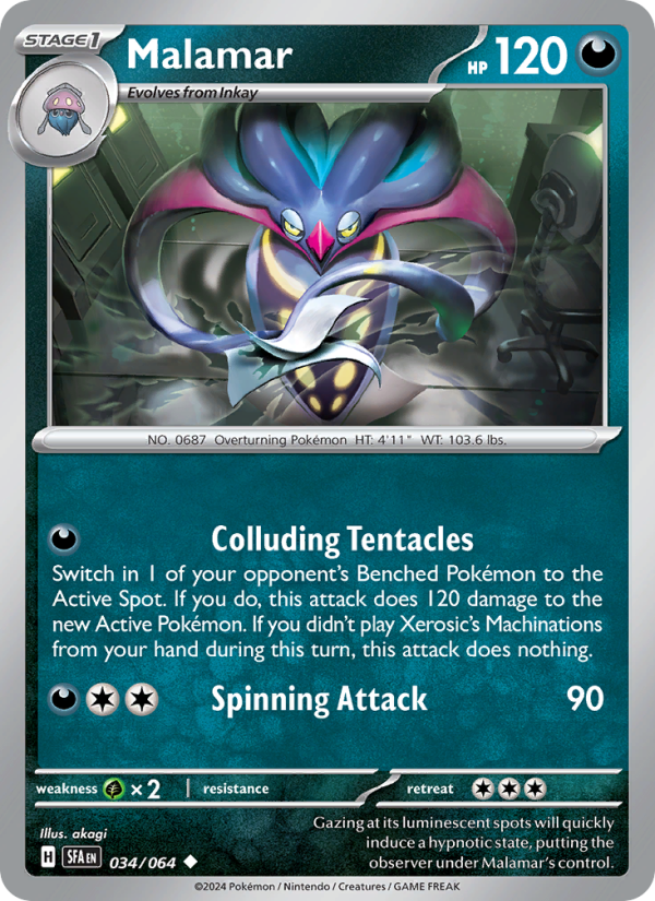 Malamar - Pokémon TCG Card