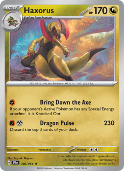 Haxorus - pokemon TCG Card