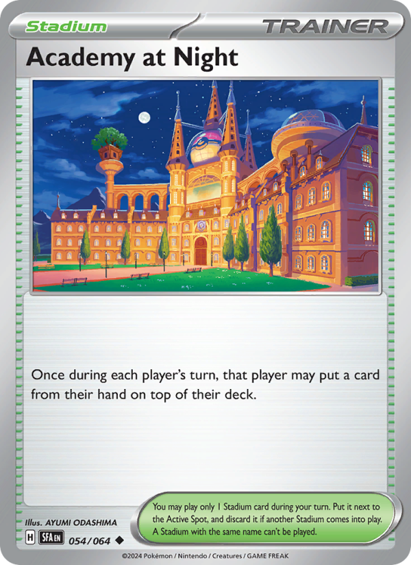 Academy at Night - Pokémon TCG Card