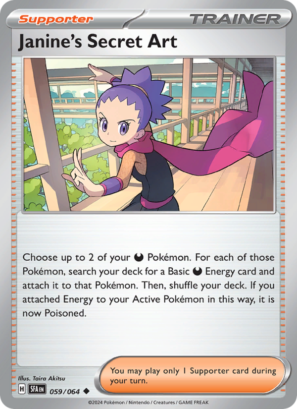 Janine's Secret Art - Pokémon TCG Card