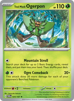 Teal Mask Ogerpon - pokemon TCG Card