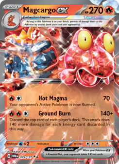 Magcargo ex - pokemon TCG Card