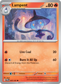 Lampent - pokemon TCG Card