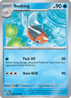 Seaking - pokemon TCG Card