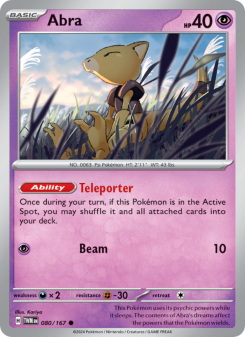 Abra - pokemon TCG Card