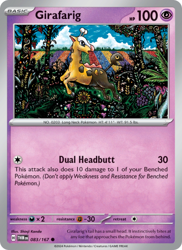 Girafarig - Pokémon TCG Card