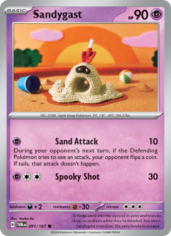 Sandygast - pokemon TCG Card