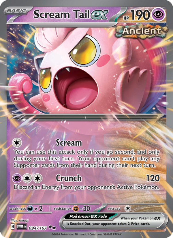 Scream Tail ex - Pokémon TCG Card