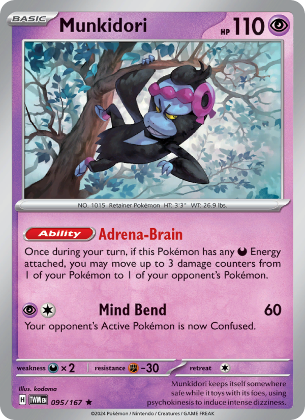 Munkidori - Pokémon TCG Card