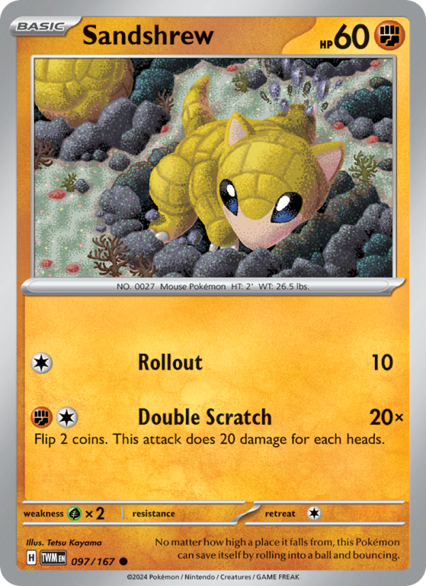 Sandshrew - Pokémon TCG Card