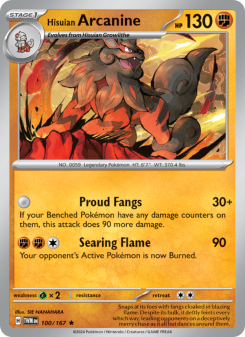Hisuian Arcanine - pokemon TCG Card