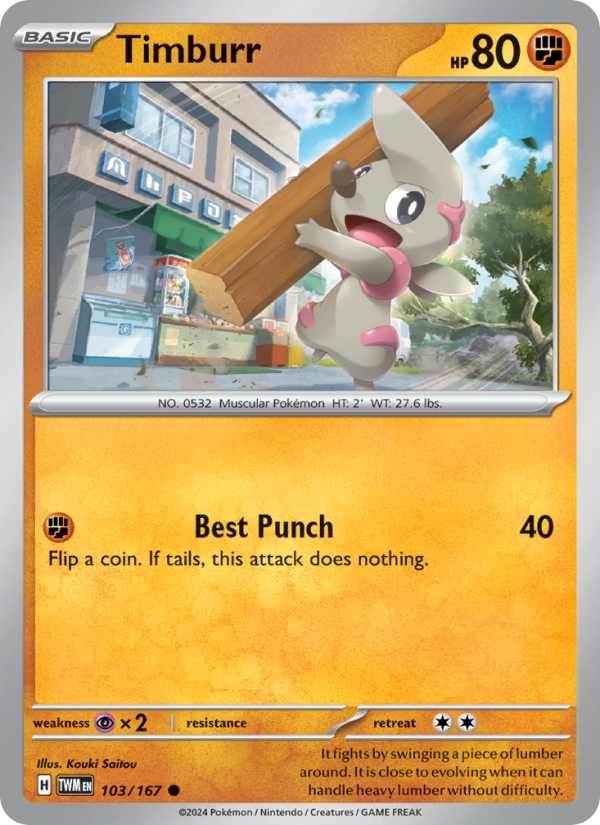 Timburr - Pokémon TCG Card