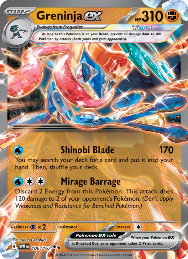 Greninja ex - Pokémon TCG Card