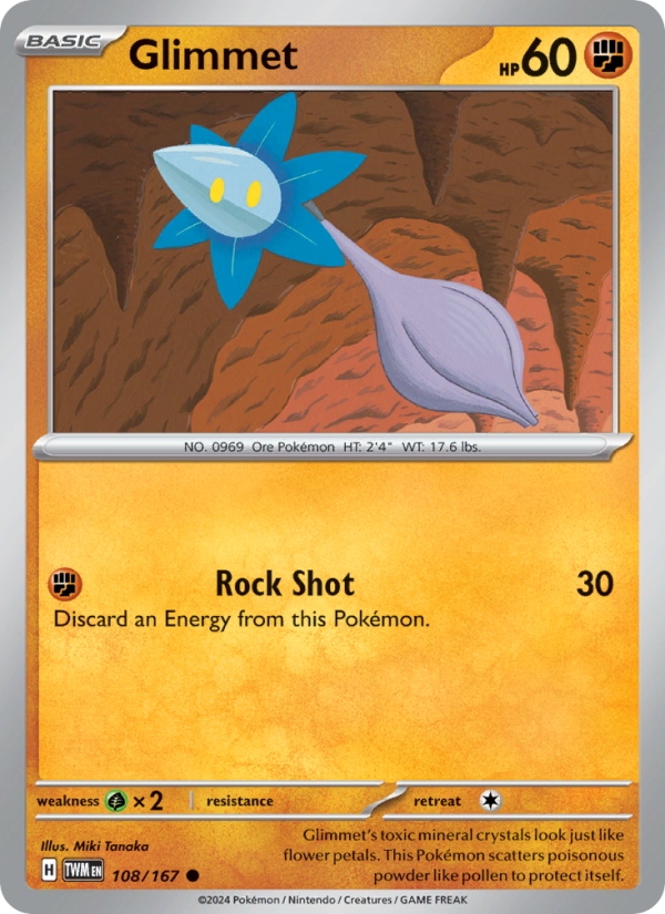 Glimmet - Pokémon TCG Card