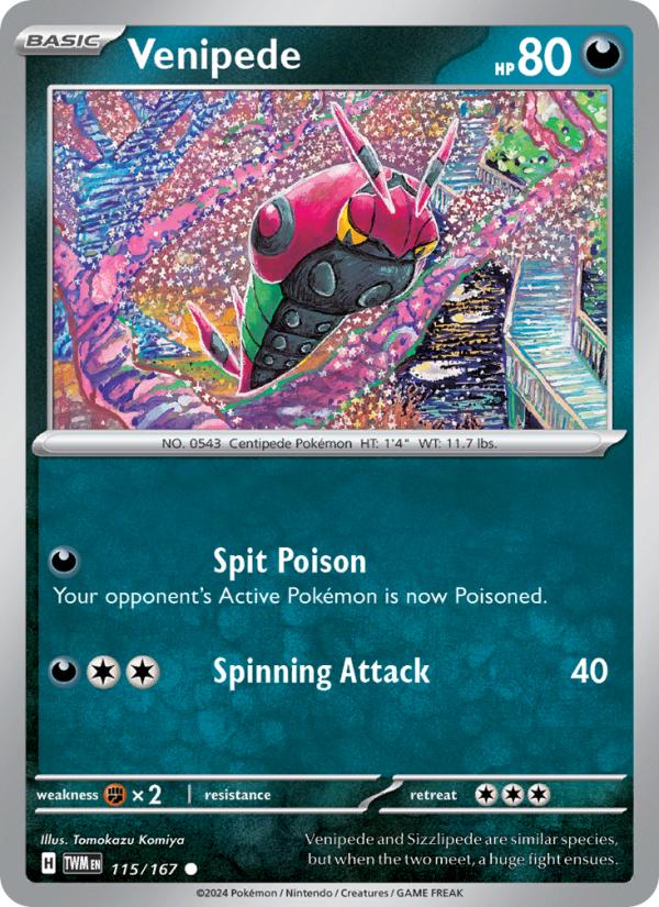 Venipede - Pokémon TCG Card