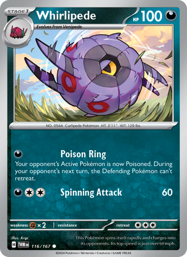 Whirlipede - Pokémon TCG Card