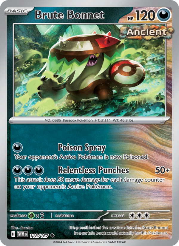 Brute Bonnet - Pokémon TCG Card