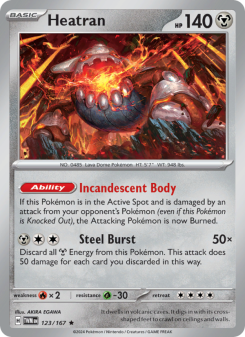 Heatran - pokemon TCG Card