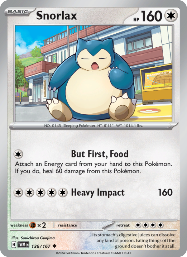Snorlax - Pokémon TCG Card