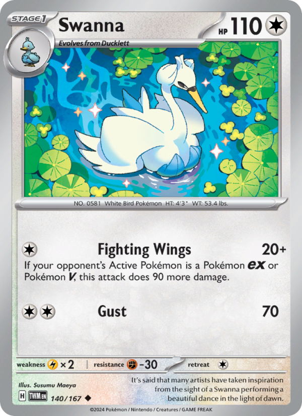 Swanna - Pokémon TCG Card