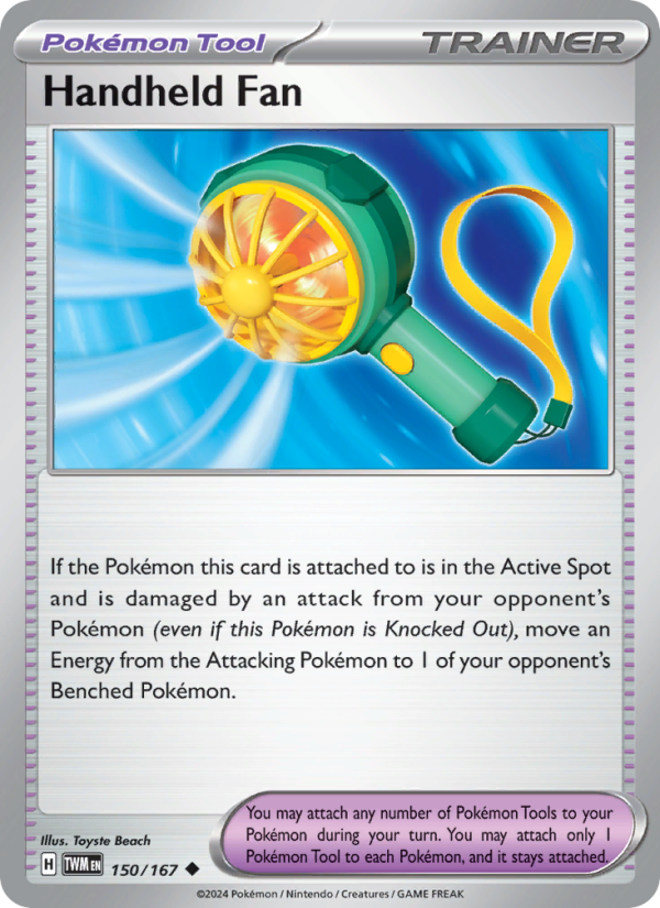 Handheld Fan - Pokémon TCG Card