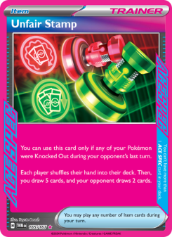 Unfair Stamp - pokemon TCG Card