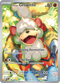 Hisuian Growlithe - pokemon TCG Card
