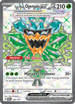 Teal Mask Ogerpon ex - pokemon TCG Card