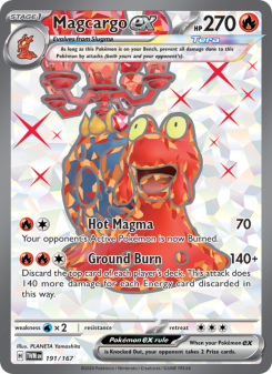 Magcargo ex - pokemon TCG Card