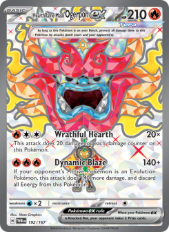 Hearthflame Mask Ogerpon ex - pokemon TCG Card