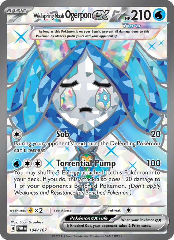 Wellspring Mask Ogerpon ex - Pokémon TCG Card