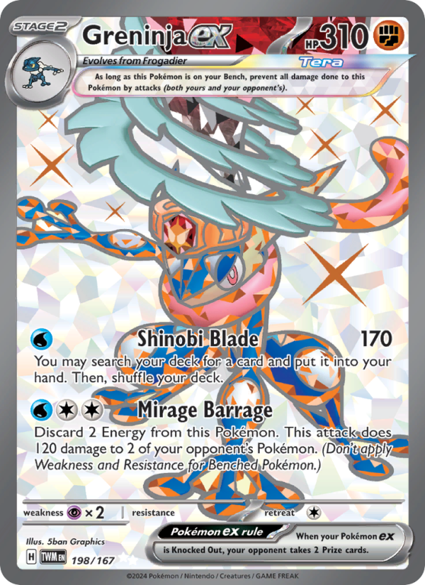 Greninja ex - Pokémon TCG Card