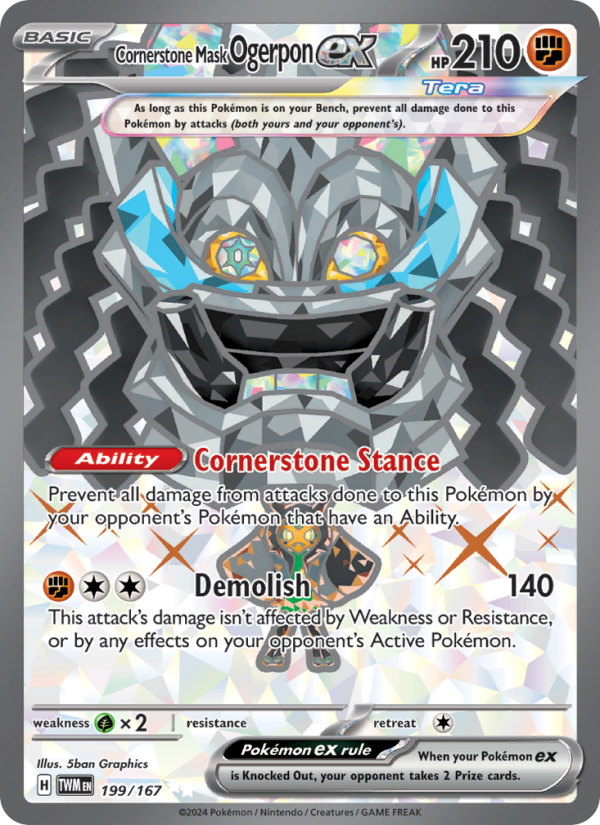 Cornerstone Mask Ogerpon ex - Pokémon TCG Card