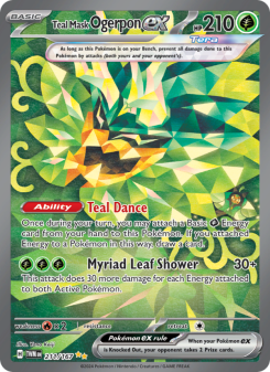 Teal Mask Ogerpon ex - pokemon TCG Card