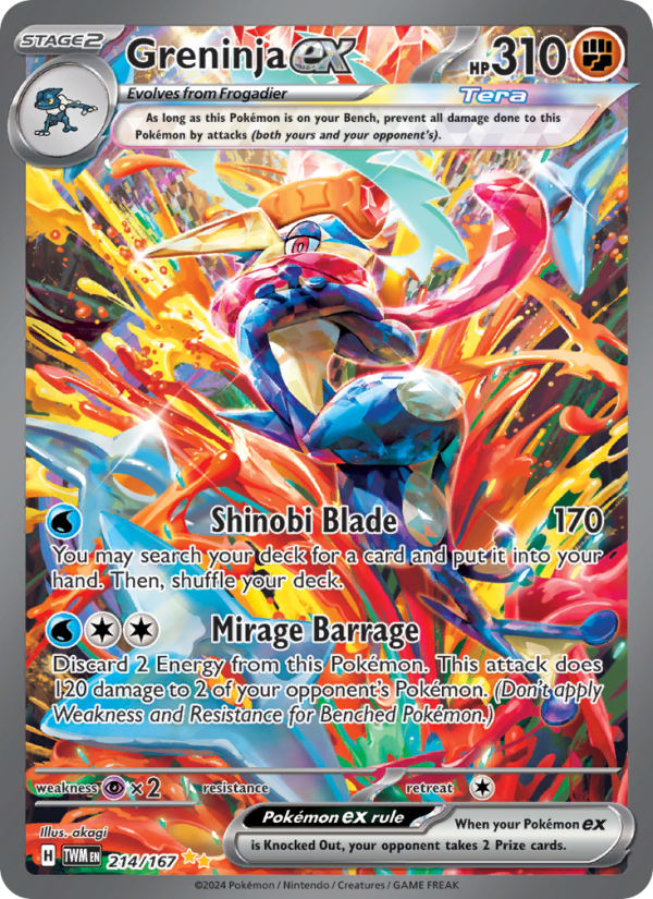 Greninja ex - Pokémon TCG Card
