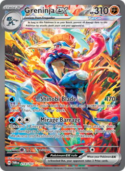Greninja ex - pokemon TCG Card