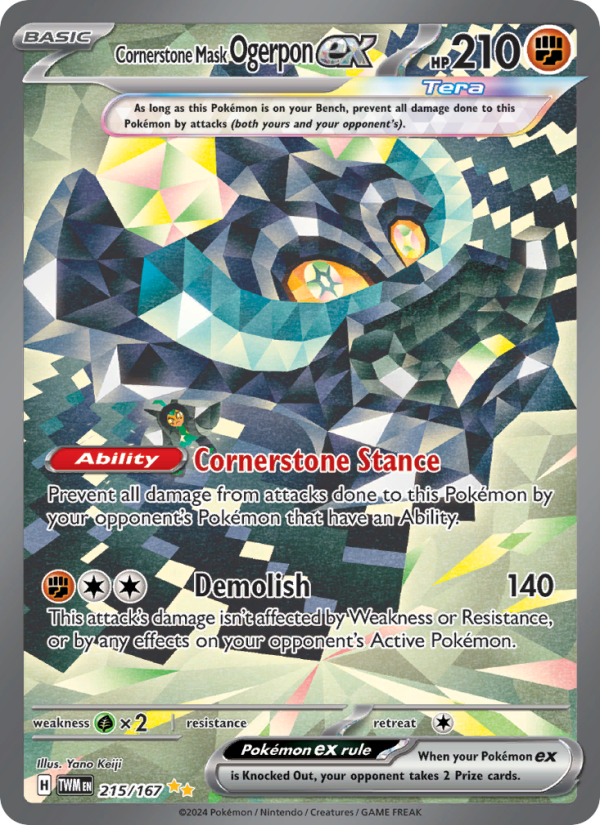 Cornerstone Mask Ogerpon ex - Pokémon TCG Card