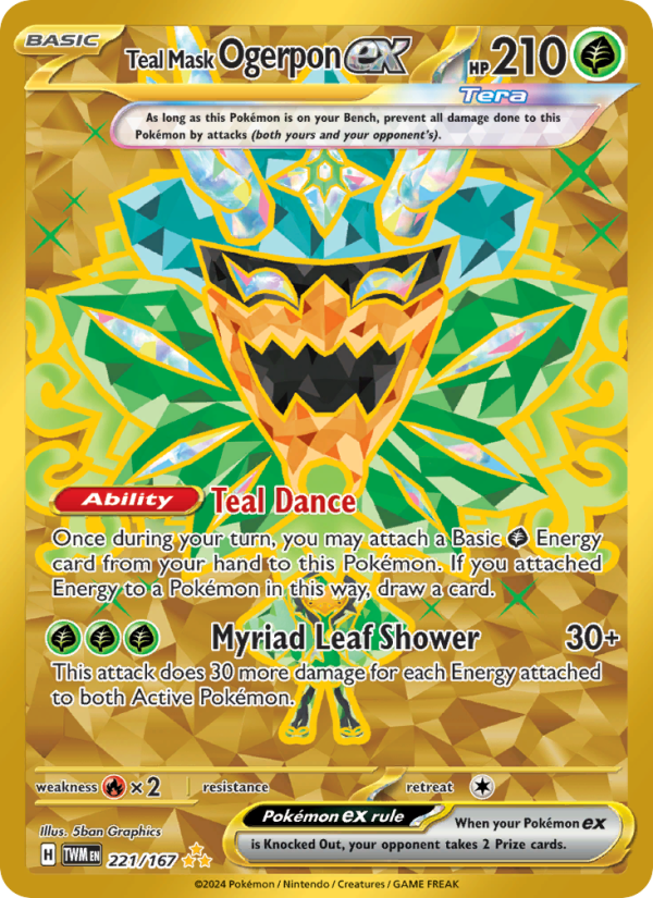 Teal Mask Ogerpon ex - Pokémon TCG Card